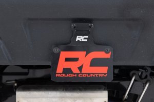 License Plate Bracket - Rough Country - LED Lighted, Universal Fit - Black
